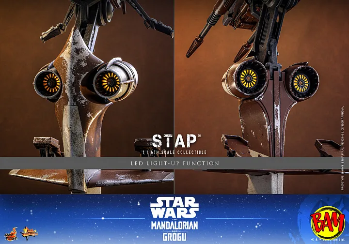 Hot Toys: MMS886 STAP 1/6 Scale (Star Wars | The Mandalorian & Grogu)