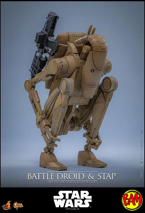 Hot Toys: MMS887 Battle Droid & STAP 1/6 Scale Action Figure Set (Star Wars)