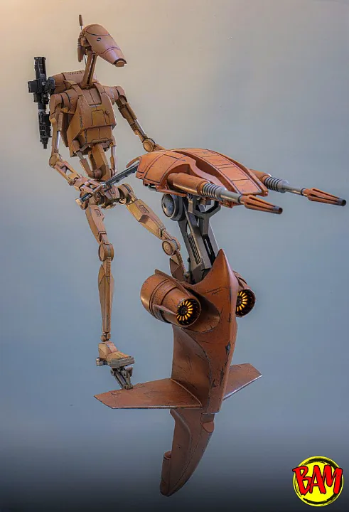 Hot Toys: MMS887 Battle Droid & STAP 1/6 Scale Action Figure Set (Star Wars)