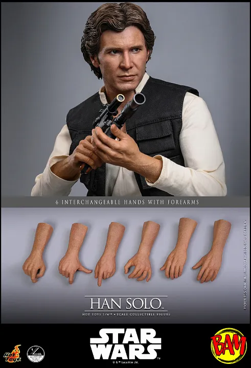 Hot Toys: QS026 Han Solo 1/4 Scale Actionfigur (Star Wars)