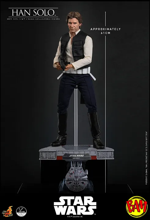 Hot Toys: QS026 Han Solo 1/4 Scale Actionfigur (Star Wars)