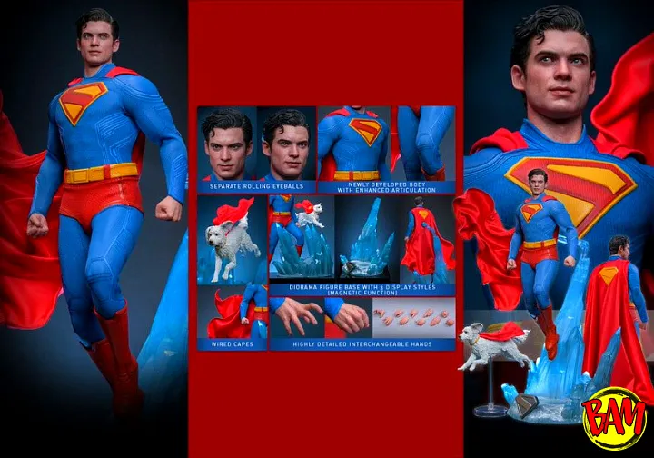Hot Toys: MMS812 Superman & Krypto 1/6 Scale Action Figure (Superman | DC)