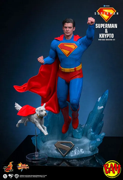 Hot Toys: MMS812 Superman & Krypto 1/6 Scale Action Figure (Superman | DC)