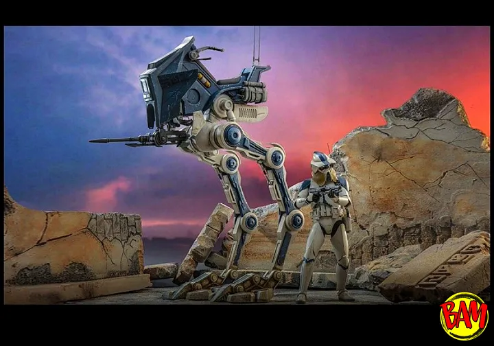 Hot Toys: TMS167 ARF Trooper & 501ST Legion AT-RT 1/6 Scale Actionfigur (Clone Wars)