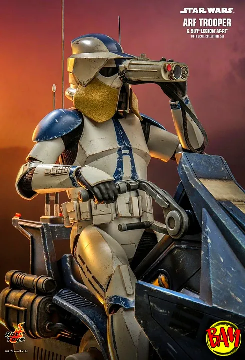 Hot Toys: TMS167 ARF Trooper & 501ST Legion AT-RT 1/6 Scale Actionfigur (Clone Wars)