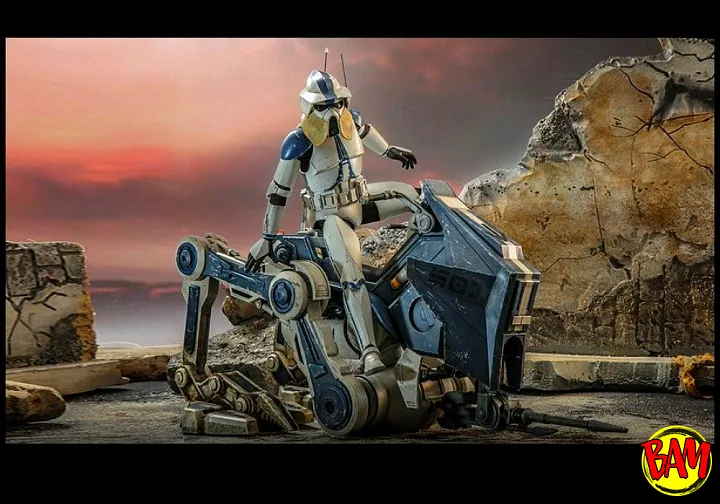 Hot Toys: TMS167 ARF Trooper & 501ST Legion AT-RT 1/6 Scale Actionfigur (Clone Wars)