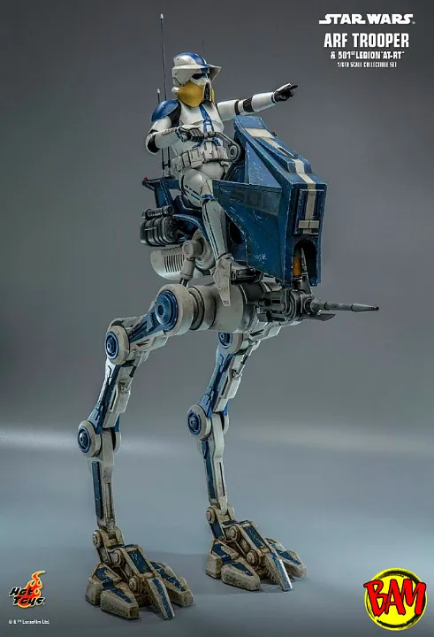 Hot Toys: TMS167 ARF Trooper & 501ST Legion AT-RT 1/6 Scale Actionfigur (Clone Wars)