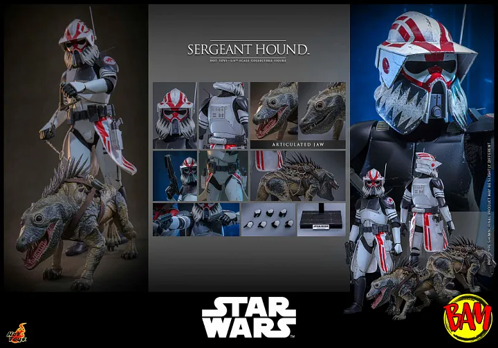 Hot Toys: TMS167 Sergeant Hound 1/6 Scale Action Figure (Clone Wars)