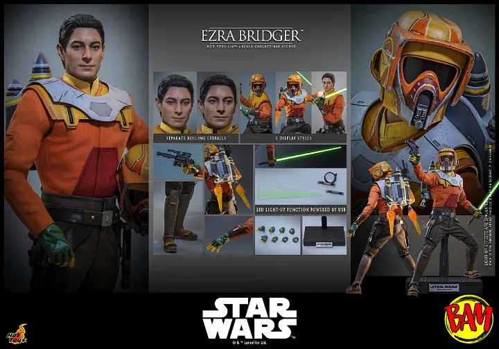 Hot Toys: TMS172 Ezra Bridger 1/6 Scale Actionfigur (Star Wars | Rebels)