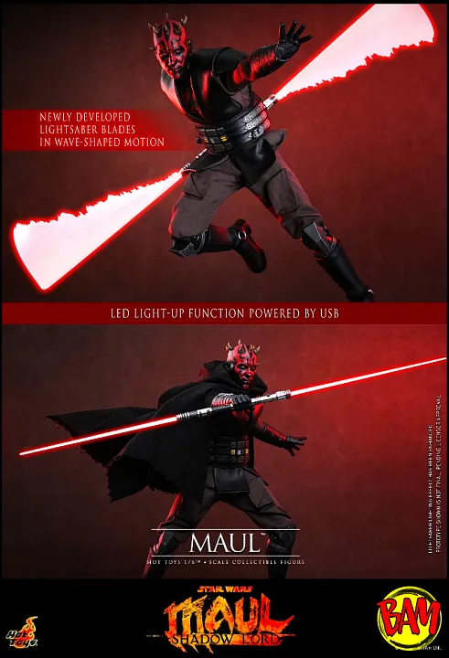 Hot Toys: TMS187 Darth Maul 1/6 Scale Actionfigur (Star Wars | Maul – Shadow Lord)