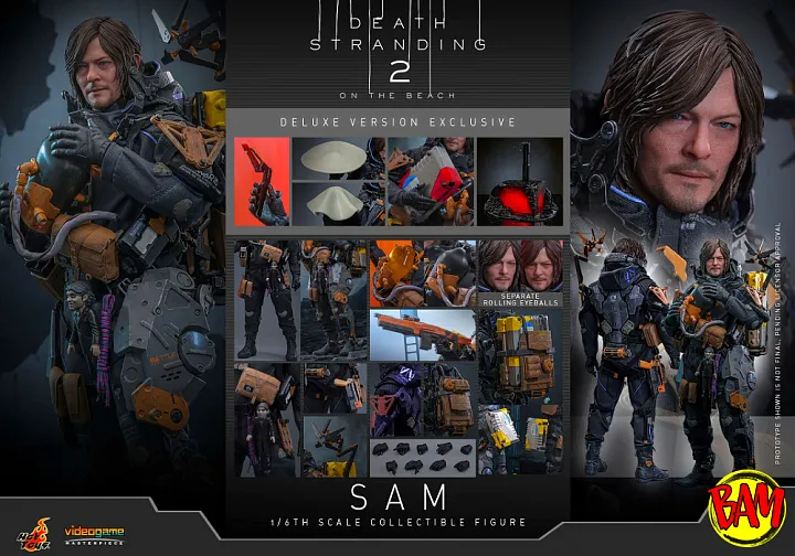 Hot Toys: VGM76 Sam 1/6 Scale Actionfigur Deluxe Version (Death Stranding 2)