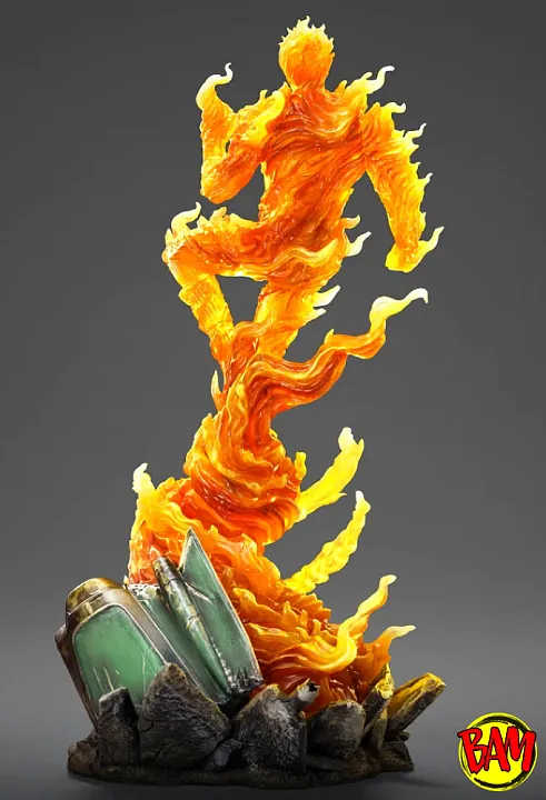 Iron Studios: Art Scale 1/10 Human Torch Statue (Fantastic Four)