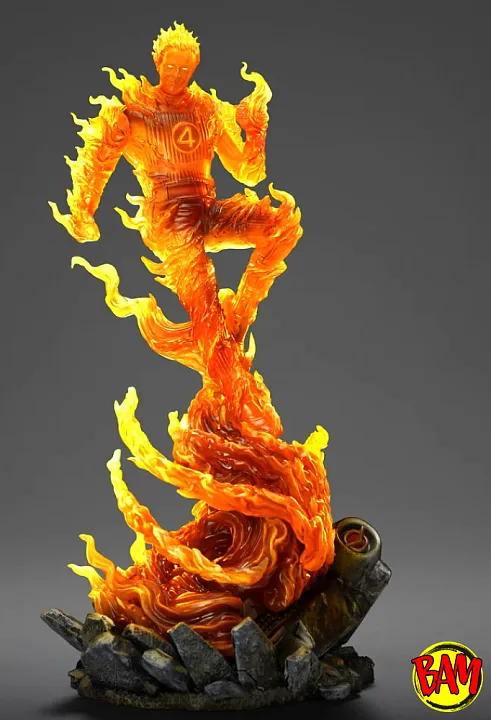 Iron Studios: Art Scale 1/10 Human Torch Statue (Fantastic Four)