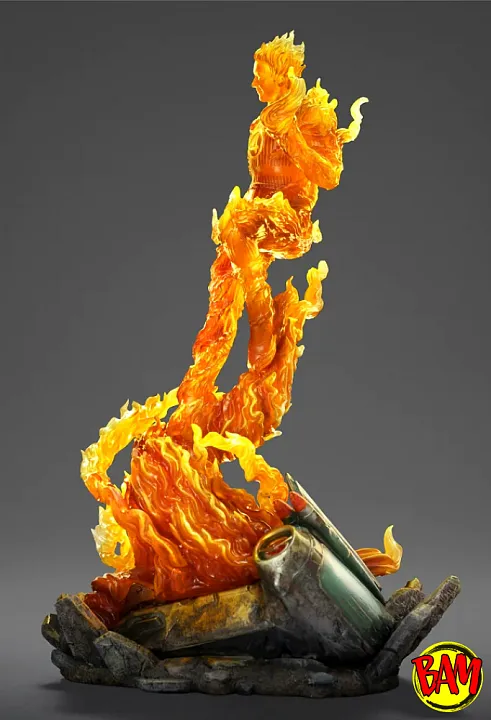 Iron Studios: Art Scale 1/10 Human Torch Statue (Fantastic Four)