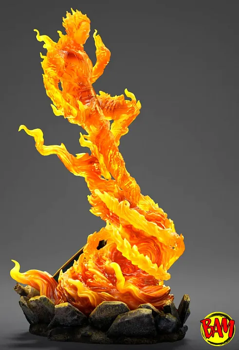 Iron Studios: Art Scale 1/10 Human Torch Statue (Fantastic Four)