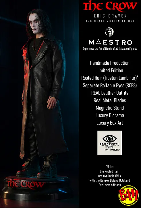 Infinite Statue: Maestro Eric Draven 1/6 Scale Actionfigur (The Crow) Deluxe Edition