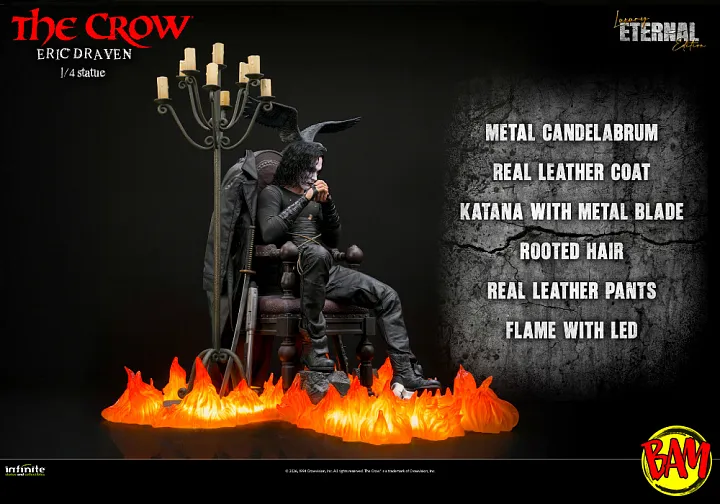 Infinite Statue: Eric Draven Statue (The Crow) Luxury Eternal Edition