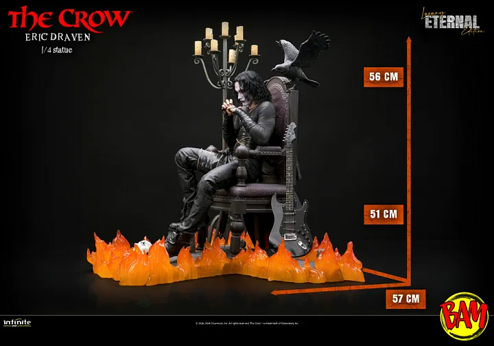Infinite Statue: Eric Draven Statue (The Crow) Luxury Eternal Edition