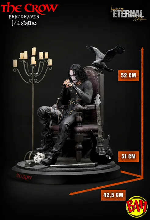 Infinite Statue: Eric Draven Statue (The Crow) Luxury Eternal Edition