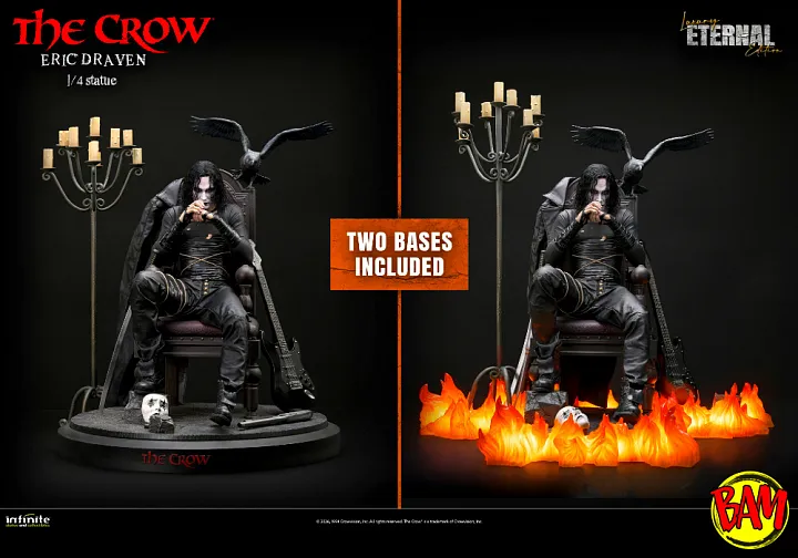 Infinite Statue: Eric Draven Statue (The Crow) Luxury Eternal Edition