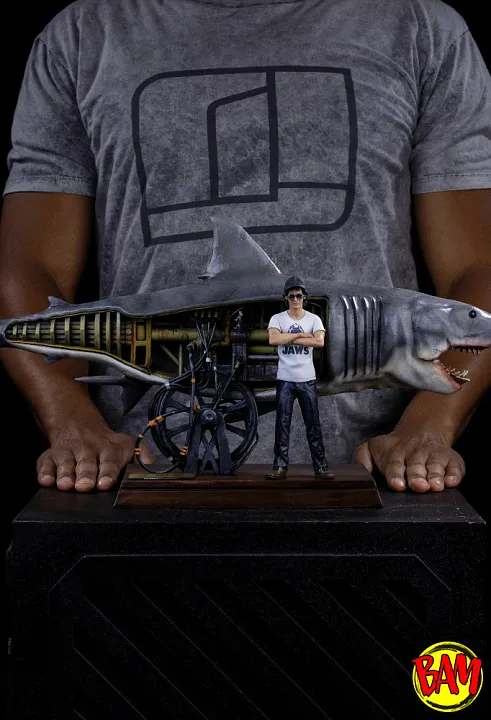 Iron Studios: Deluxe Art Scale 1/10 Steven Spielberg 50th anniversary Statue (Der weiße Hai)