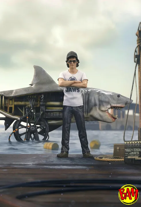 Iron Studios: Deluxe Art Scale 1/10 Steven Spielberg 50th anniversary Statue (Der weiße Hai)