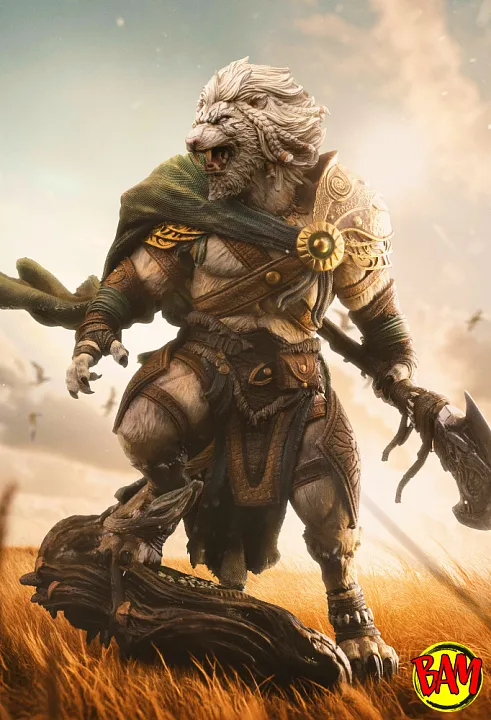 Iron Studios: Art Scale 1/10 Ajani Goldmane Statue (Magic The Gathering)