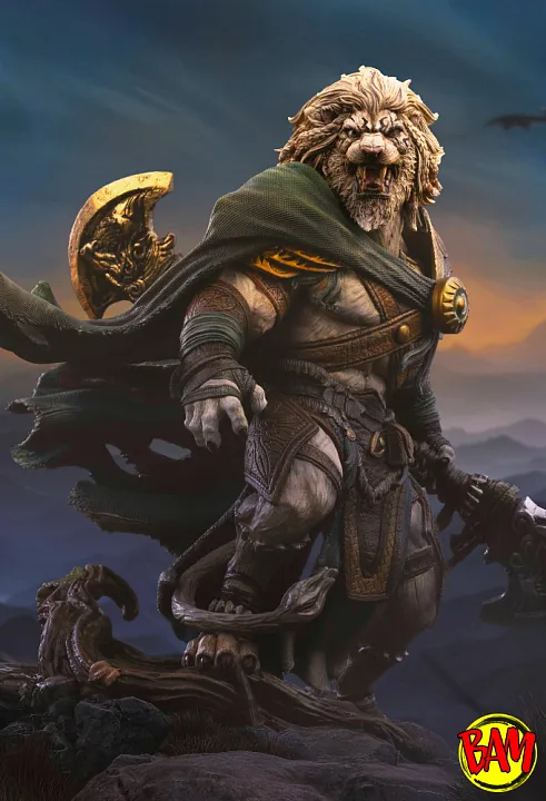 Iron Studios: Art Scale 1/10 Ajani Goldmane Statue (Magic The Gathering)