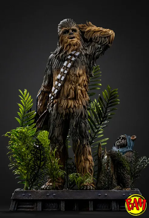 Iron Studios: Art Scale 1/10 Chewbacca und Tokkat (Star Wars)