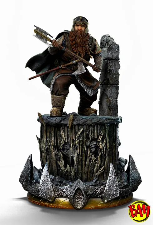 Iron Studios: Art Scale 1/10 Gimli Statue (Der Herr der Ringe)