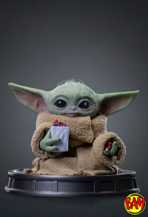 Iron Studios: Grogu Popcorn Time Statue (Star Wars | The Mandalorian and Grogu)