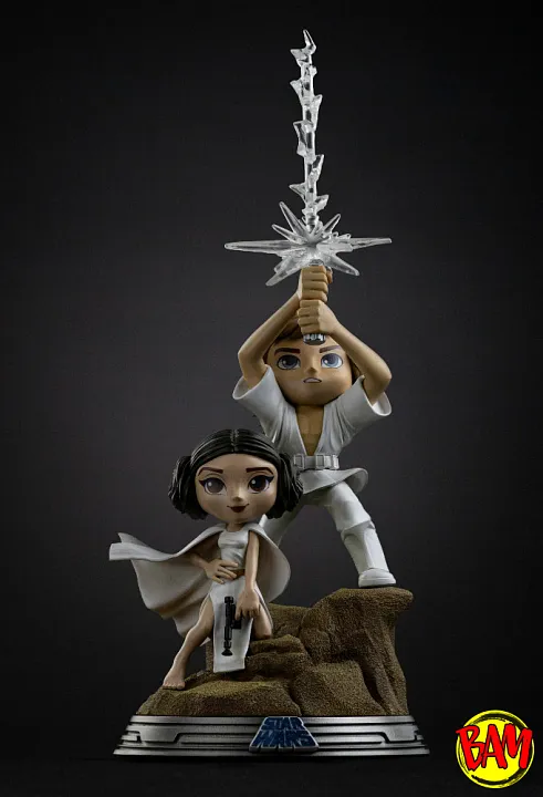 Iron Studios: MiniCo Luke and Leia Figure (Star Wars)