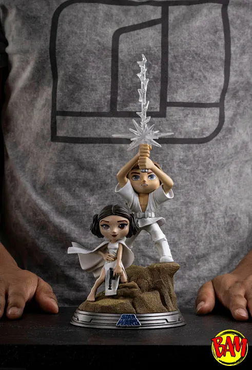 Iron Studios: MiniCo Luke and Leia Figure (Star Wars)