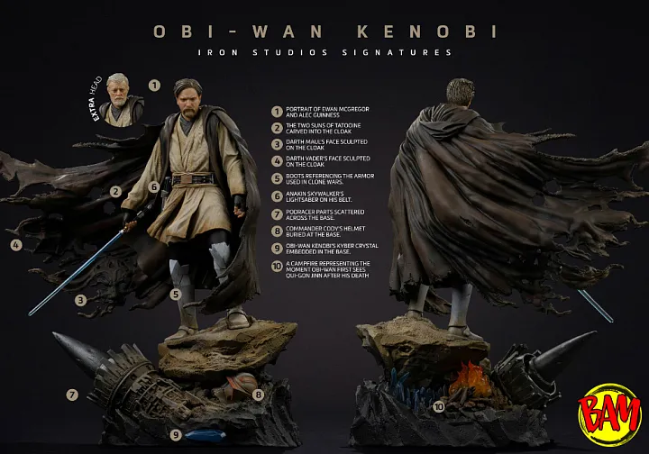 Iron Studios: Art Scale 1/10 Obi-Wan Signatures Statue (Star Wars)