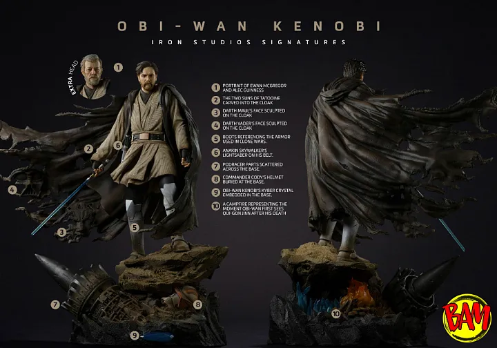 Iron Studios: Legacy Replica 1/4 Obi-Wan Signatures Statue (Star Wars)