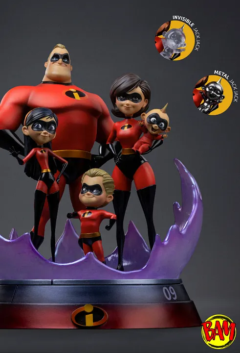 Iron Studios: Art Scale 1/10 Die Unglaublichen Diorama Statue (Disney)