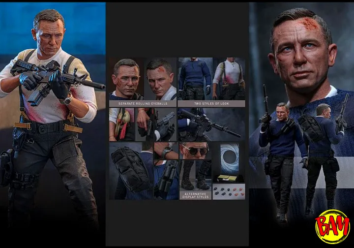 Hot Toys: MMS804 James Bond 1/6 Scale Action Figure (Commando Outfit)