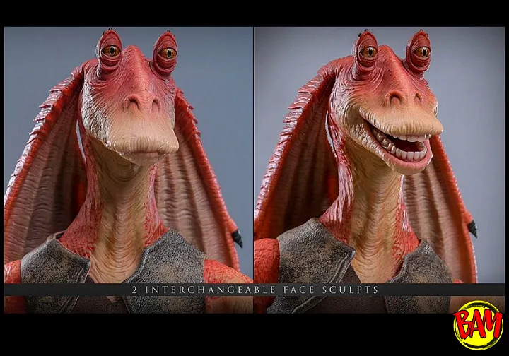 Hot Toys: MMS807 Jar Jar Binks 1/6 Scale Action Figure (Star Wars)