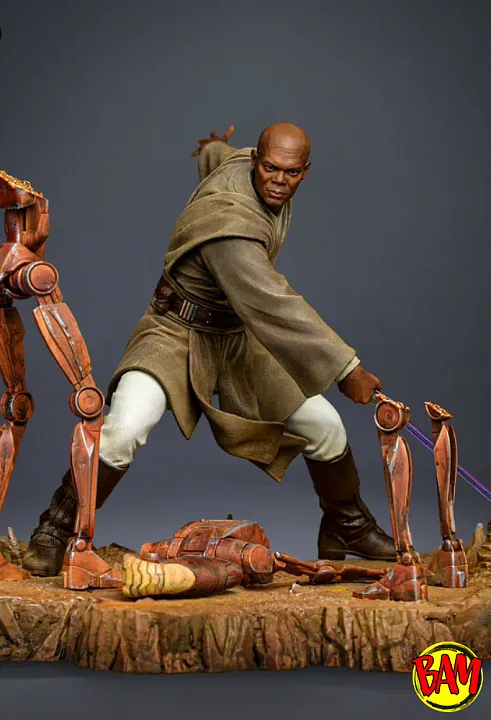 Iron Studios: Art Scale 1/10 Mace Windu Statue (Star Wars)