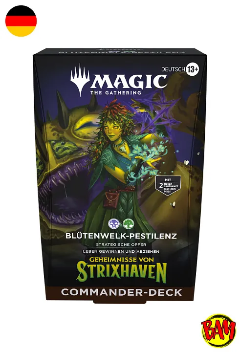 Magic: The Gathering TCG Geheimnisse von Strixhaven Commander Deck (Blütenwelk-Pestilenz)