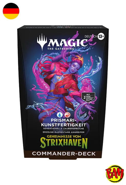 Magic: The Gathering TCG Geheimnisse von Strixhaven Commander Deck (Prismari-Kunstfertigkeit)