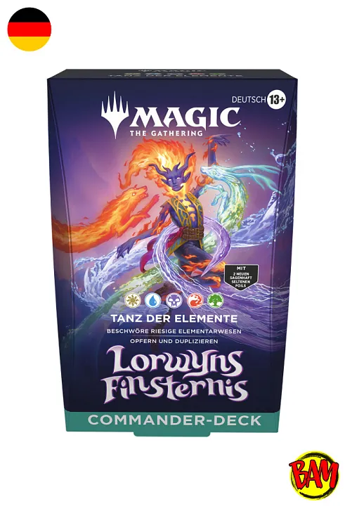 Magic: The Gathering TCG Lorwyns Finsternis Commander Deck (Tanz der Elemente)