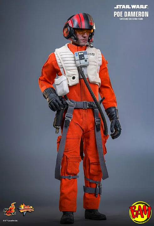 Hot Toys: MMS806 Poe Dameron 1/6 Scale Actionfigur (Star Wars)