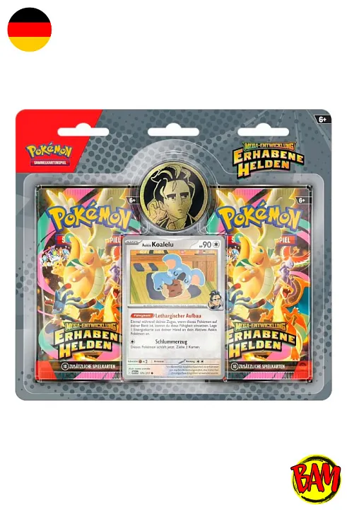 Pokémon TCG: Erhabene Helden Trainer Blister Kollektion (Aoki & Koalelu)