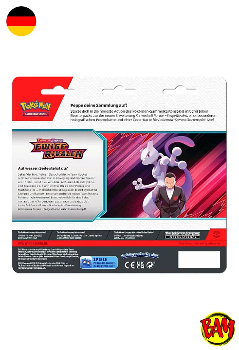 Pokémon TCG: Destined Rivals Blister Zebritz (Scarlet & Violet SV10)