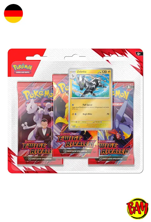 Pokémon TCG: Ewige Rivalen Blister Zebritz (Karmesin & Purpur KP10)