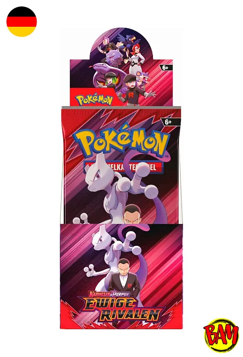 Pokémon TCG: 18er Display Ewige Rivalen (Karmesin & Purpur KP10)