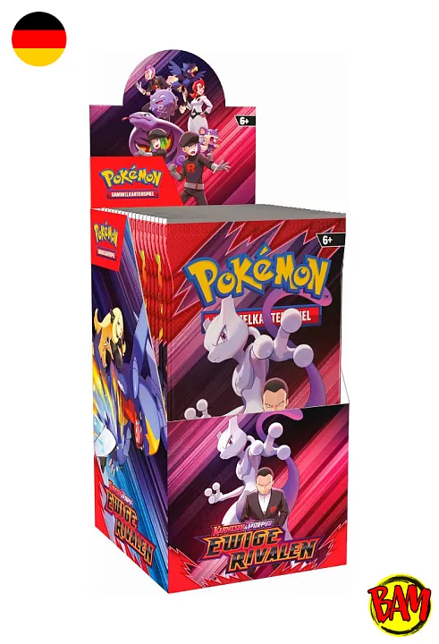 Pokémon TCG: 18er Display Ewige Rivalen (Karmesin & Purpur KP10)