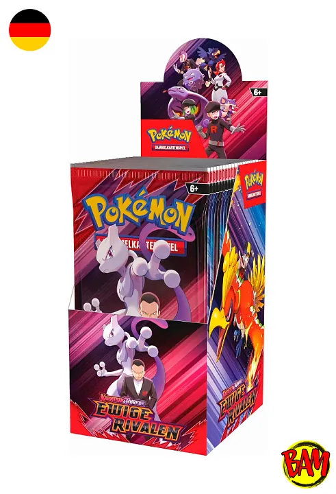 Pokémon TCG: 18er Display Ewige Rivalen (Karmesin & Purpur KP10)