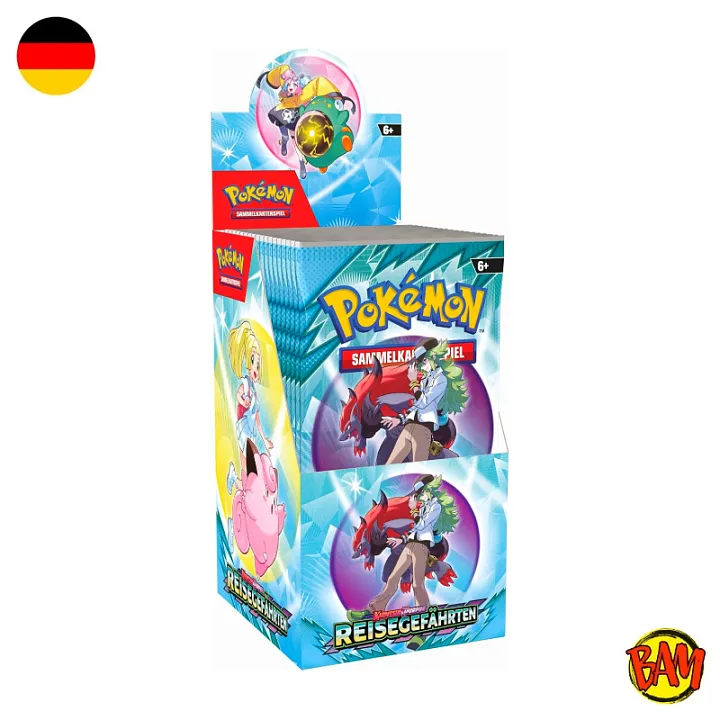 Pokémon TCG: 18er Display Reisegefährten (Karmesin & Purpur KP09)